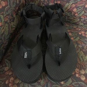 Teva Black Platform Sandals (Flatform)